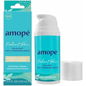 Amope Radiant Glowing Skin - Suero hidratante diario para piernas y pies, 3.5 onzas líquidas, loción