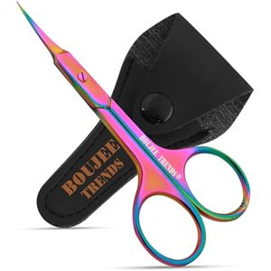 Tijeras de cutícula, pestañas postizas para cejas, bigote, nariz, oído, aseo del cabello, tijeras de