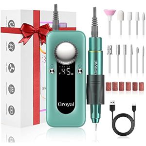 Taladro de uñas eléctrico profesional, kit de taladro de uñas de 45000 RPM para herramientas de uñas