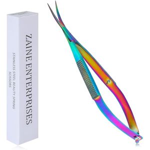 Zaine Enterprises Tijeras de uñas curvadas con punta puntiaguda profesional y precisa, tijeras para