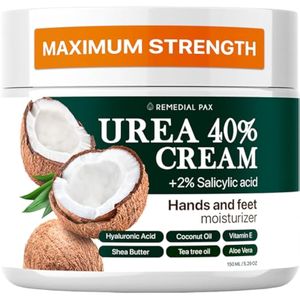 Urea Cream 40 Percent for Feet, 40% Urea Foot Cream for Dry Cracked Heels Knees Elbows Callus Hands