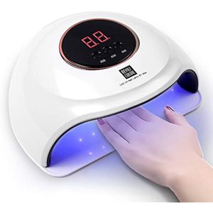 Lámpara de uñas LED UV de 72 W, luz UV más rápida para esmalte de gel con 3 temporizadores, secador