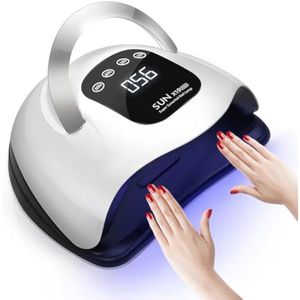 Lámpara de uñas LED UV, lámpara de uñas inalámbrica de 108 W, lámpara de uñas UV recargable para