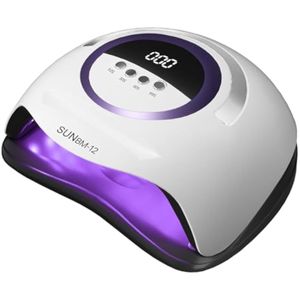 Lámpara de uñas LED UV, luz UV de 180 W para uñas de gel, secadora de uñas LED profesional con mango