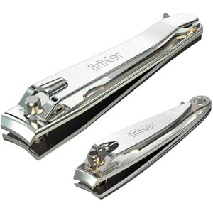 Juego de cortaúñas de acero inoxidable de primera calidad, para uñas de las manos y los pies, con