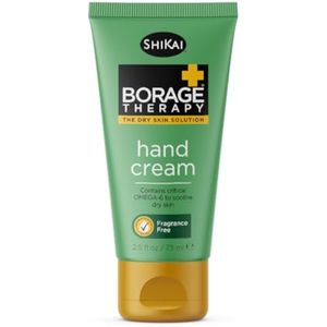 ShiKai Crema de manos Borage Therapy (2.5 onzas) | Hidratante sin fragancia para manos y cuerpo |