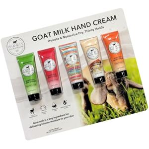 Dionis Cuidado de la piel de leche de cabra – Paquete de 5 cremas de manos de 1 onza (cremoso de