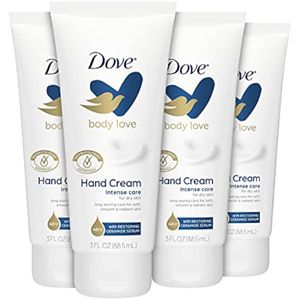 Dove Body Love Crema hidratante de manos para piel áspera o seca, cuidado intenso suaviza y suaviza