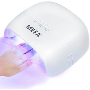 MEFA Lámpara de uñas UV, luz UV de 72 W para uñas de gel con 21 cuentas de lámpara, 3