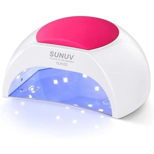 Lámpara para las uñas con 4 ajustes de temporizador SUN2C 48 W LED UV de SUNUV, sensor para uñas de