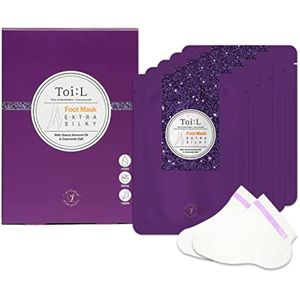 Máscara de pies extra sedosa, 5 pares, tratamiento premium para el cuidado de los pies, hidratación