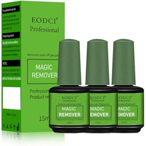 3 unidades de removedor de esmalte de uñas mágico, remojar rápidamente, rápida y fácilmente, quitar