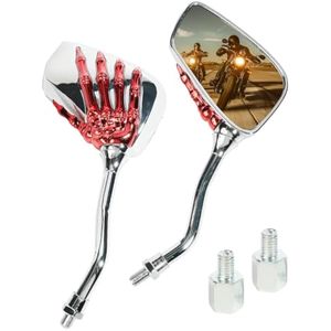 Pares de espejos retrovisores universales de motocicleta de 0.315 pulgadas y 0.394 pulgadas,