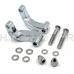 HTTMT MT387-CD - Adaptador de montaje de espejos compatible con Harley Heritage Flstc Fxcwc Super