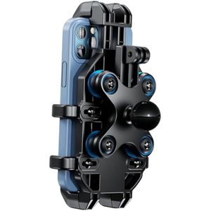 BRCOVAN Soporte de teléfono para motocicleta de bola de 1 pulgada con amortiguador de vibraciones,