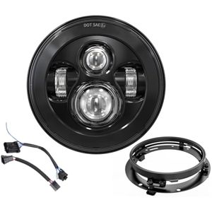 Z-OFFROAD Nuevo faro LED de 7 pulgadas de haz alto y bajo compatible con Harley Davidson Street