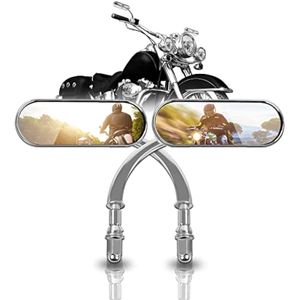 DREAMIZER Espejos laterales ovalados universales de 0.315 pulgadas/0.394 pulgadas (0.394 in)