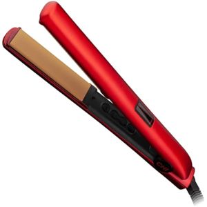 CHI New CHI - Plancha de peluquería digital original de cerámica de 1 pulgada, rojo rubí, 1 libra