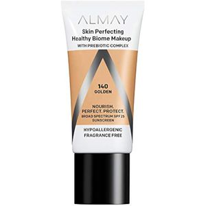 Almay Skin Perfecting Healthy Biome Foundation Makeup con complejo prebiótico SPF 25,