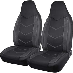 Pic Auto Fundas de asiento de automóvil de respaldo alto,cuero sintético, compatible con bolsa de