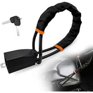 LOCKIETTA Cerradura del volante, bloqueo de cinturón de seguridad, antirrobo, dispositivo de coche