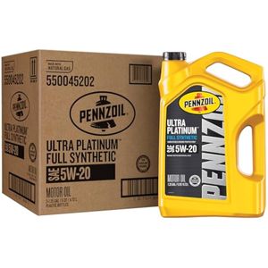 Aceite completamente sintético para motor Pennzoil 550045202-3PK Ultra Platinum 5W-20 (5 cuartos de