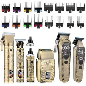 Cortadora de pelo profesional inalámbrica para hombres – Cortadora de pelo Zero Gap T-Blade Trimmer