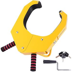 TURNART Abrazadera de bloqueo de rueda ajustable antirrobo abrazadera para neumático de arranque