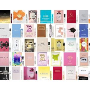 Juego de muestras de fragancias de diseñador para mujer, muestra de vial de perfume de gama alta de