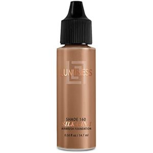 Luminess Air Silk - Base para aerógrafo 4 en 1, sombra 160 (0.5 onzas líquidas), cobertura