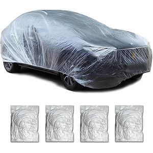 Fundas universales desechables para automóvil, cubierta de plástico impermeable para automóvil,