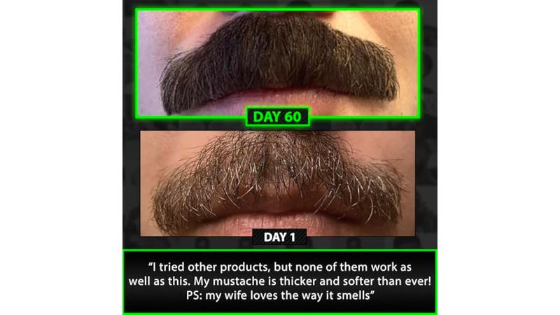 Bálsamo de biotina para barba y bigote veces más espesante