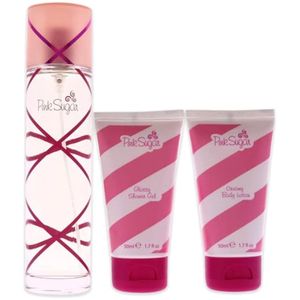 Pink Sugar Eau de Toilette Perfume for Women, Floral + Fruity Scent, Notes of Raspberry, Cotton