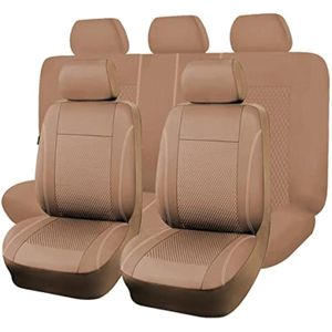 Flying Banner Juego completo de fundas para asiento de automóvil, terciopelo cúbico, sello térmico