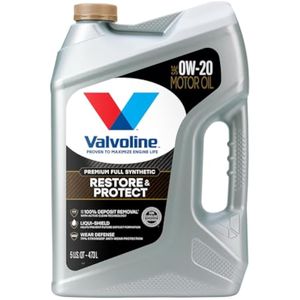 Valvoline Restaura y protege completamente sintético 0W-20 aceite de motor de 5 cuartos de galón