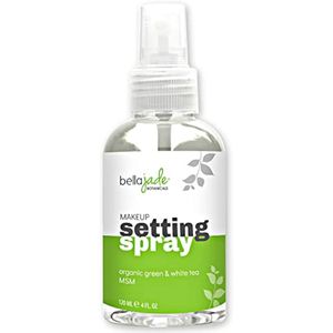 Spray fijador de maquillaje para la cara, niebla de larga duración: acabado hidratante Dewey + té