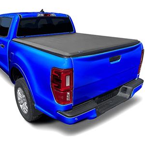 Tyger Auto T1 - Cubierta tonneau suave enrollable para caja de camioneta compatible con Ford Ranger