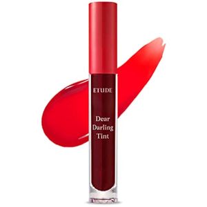 ETUDE Tinte de gel de agua Dear Darling (#RD301 Real Red)(21AD), efecto de larga duración con