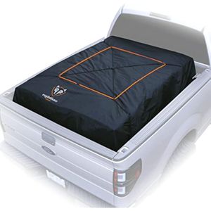 Rightline Gear Red de carga resistente a la intemperie para caja de camioneta con lona incorporada,
