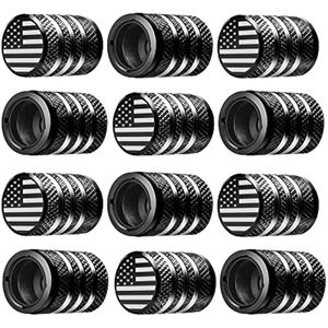 Tapa de vástago de válvula de neumático, (12 unidades), tapa de aire de metal con forro de plástico,