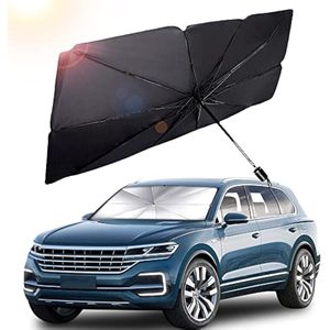 Parasol para parabrisas de 55 x 31 pulgadas, parasol para parabrisas de automóvil, paraguas plegable