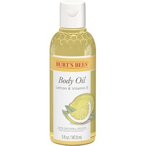 Burt's Bees Cuidado de la piel, aceite corporal con limón y vitamina E, 100% natural, 5 onzas (el