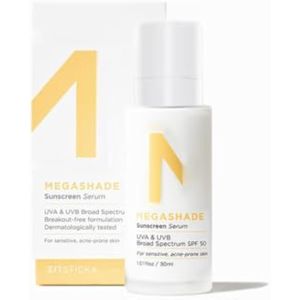 ZitSticka MEGASHADE - Suero protector solar para cara con SPF 1.7-1.0 fl oz de protección UVA/UVB -
