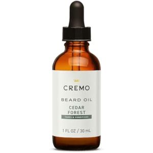 Aceite revitalizador Cremo para barba, asombrosamente superior, botella de 1 oz