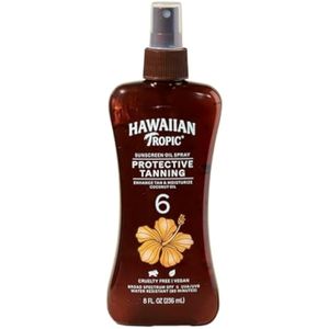 Hawaiian Tropic, bomba de aceite para bronceado oscuro SPF 6.8 onzas