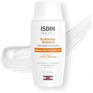 ISDIN Eryfotona Actinica - Protector solar de óxido de zinc y 100% mineral de amplio espectro SPF