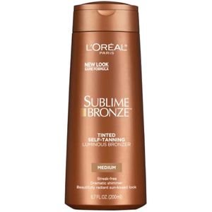 L'Oréal Paris Sublime Bronze Luminous Bronzer Loción autobronceadora, 6.7 oz.