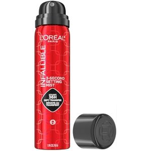 L'Oreal Paris Infallible - Aerosol de ajuste de 3 segundos, niebla microfina para hasta 36 horas de