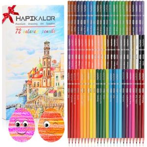 Relleno de cesta de Pascua para adolescentes, 72 lápices de colores para adultos, juego de lápices