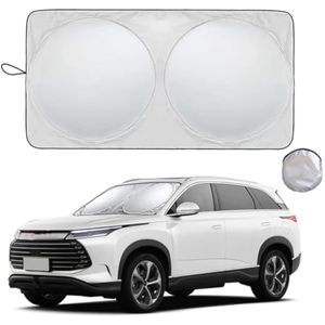 Parasol para parabrisas de automóvil, parasol para parabrisas delantero, poliéster reflectante que